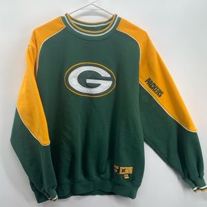 Vintage NFL Green Bay Packers Sweater Sweatshirt Men’s Size M Green & Yellow